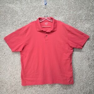 C9 by Champion Golf Mens Red Short Sleeve Performance Polo Shirt L0588 Large